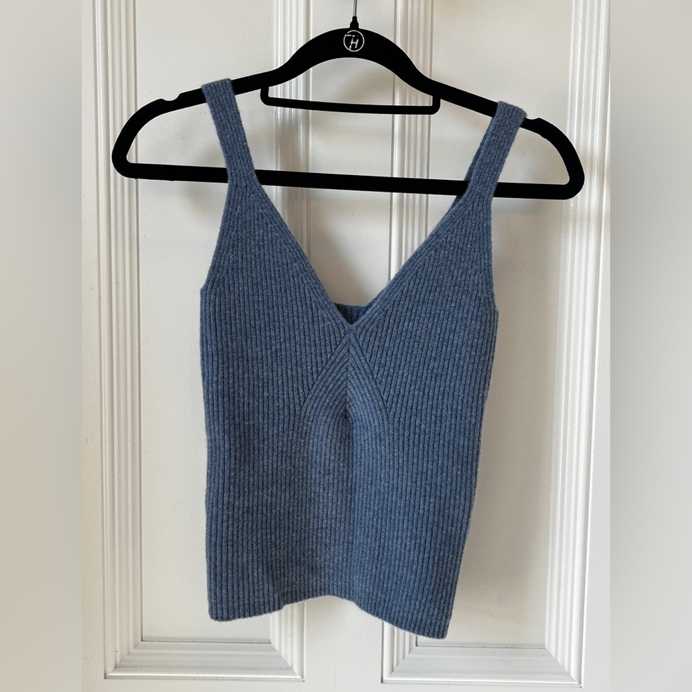 J. Crew Sky Blue Cashmere Tank XS